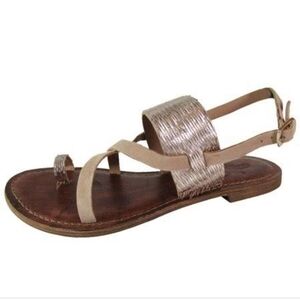 Freebird by Steven Womens Y2K Bohemian Sandals Loop Toe shoes sz 39 US 8